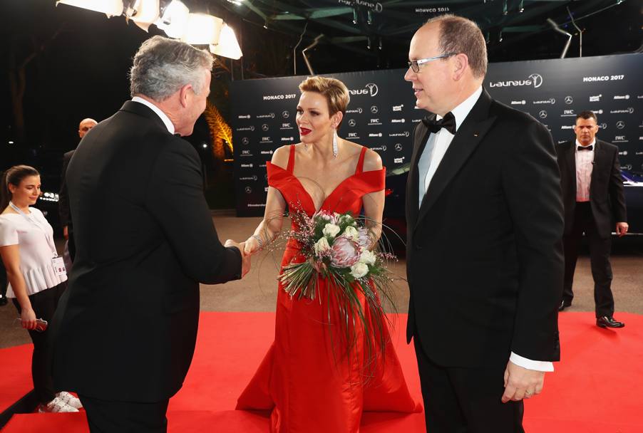 I padroni di casa: il principe Alberto di Monaco e la principessa Charlene. Getty